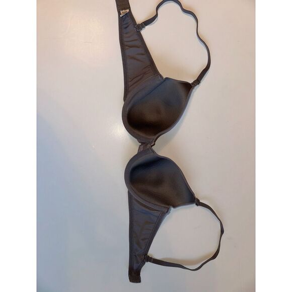 Maidenform 36B Push-Up T-Shirt Bra Gray Smooth Underwire Lightly Padded Everyday - Picture 4 of 4